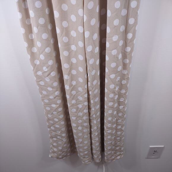 Sage the Label Tan and White Polka Dot Jumpsuit, Size Small - Picture 5 of 6